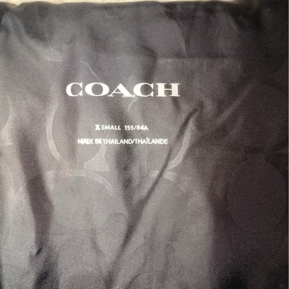 COACH Shearling Trim Cropped Puffer size XS - Picture 4 of 4
